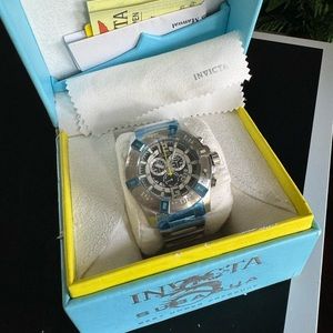 Invicta II Collection Chronograph Black Dial Stainless Steel Men's Watch